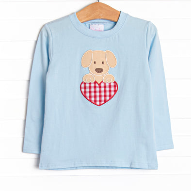 Fur-ever Yours Applique Top, Blue