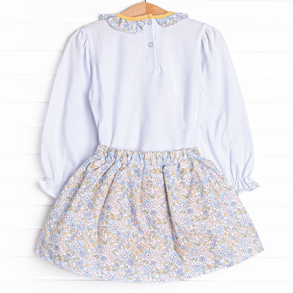 Poppy Fields Skirt Set, Yellow