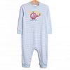 Helicopter Applique Romper, Blue