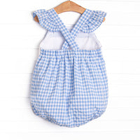 Sailing Into Summer Smocked Bubble, Blue