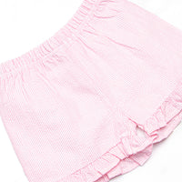 Colored Pencil Pal Applique Ruffle Short Set, Pink