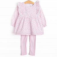 Pink Willow Legging Set, Pink