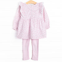 Pink Willow Legging Set, Pink