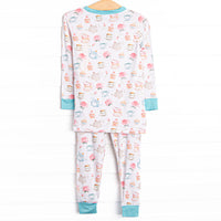 Don't Be Chai Bamboo Pajama Set, Blue