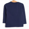 Heartfelt Note Applique Top, Navy