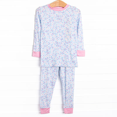 Daisy Dreamer Bamboo Pajama Set, Blue