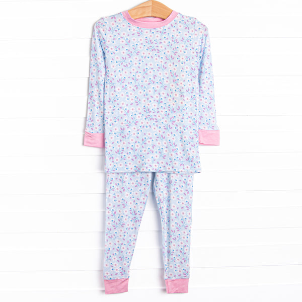 Daisy Dreamer Bamboo Pajama Set, Blue