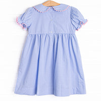 Let's Celebrate Smocked Dress, Blue