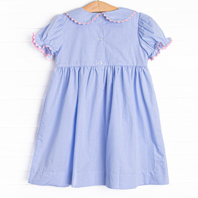 Let's Celebrate Smocked Dress, Blue