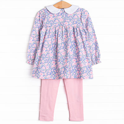 Pop of Posies Legging Set, Pink