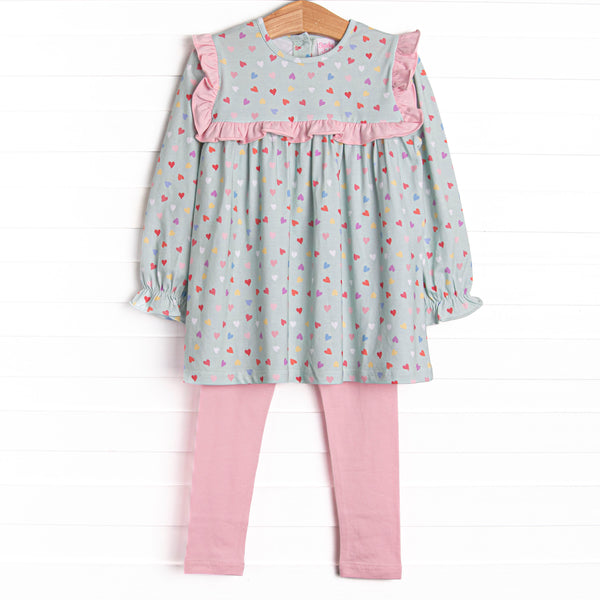 Conversation Cutie Legging Set, Mint