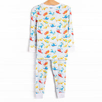 Skytime Snooze Bamboo Pajama Set, Blue