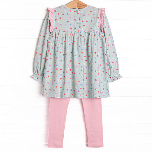 Conversation Cutie Legging Set, Mint