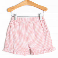 Woven Girl Ruffle Pocket Shorts