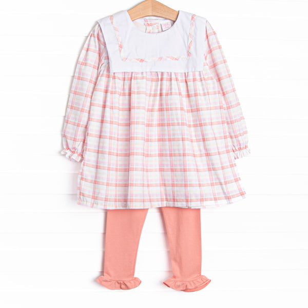 Autumn Breeze Beauty Ruffle Legging Set, Pink