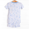 Timeless Toile Bamboo Pajama Short Set, Blue