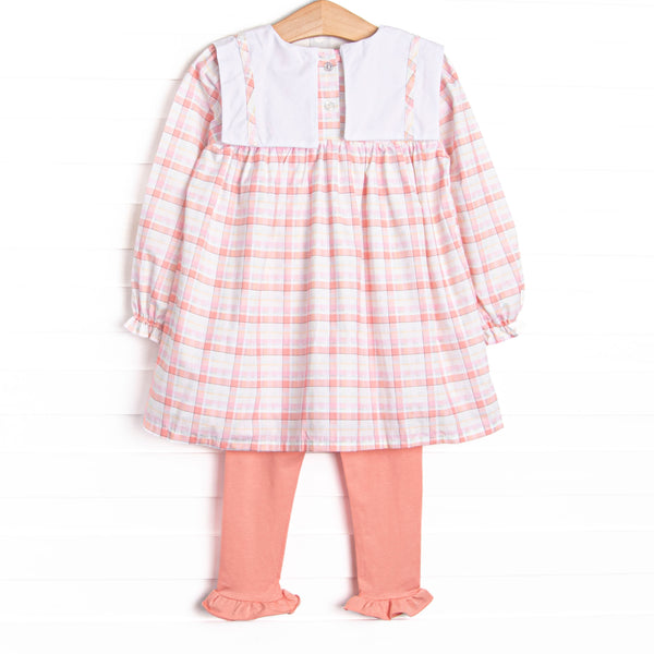 Autumn Breeze Beauty Ruffle Legging Set, Pink