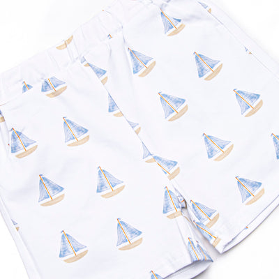 Sea Breeze and Sails Short Set, Blue