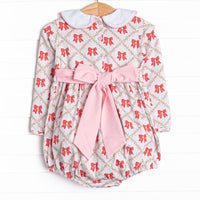Quaintly Quilted Bubble, Pink