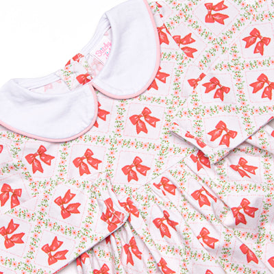 Quaintly Quilted Dress, Pink
