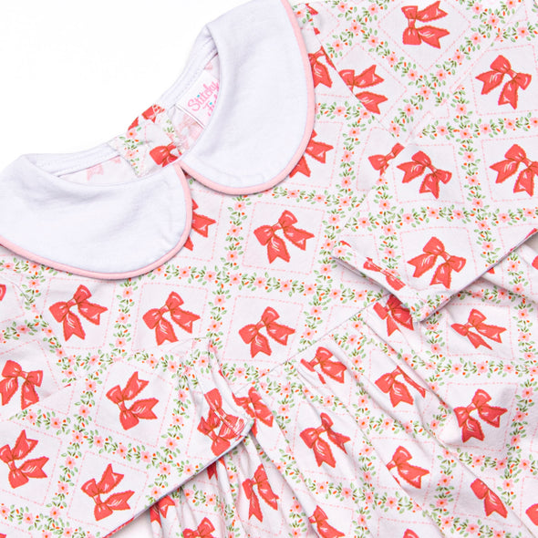 Quaintly Quilted Dress, Pink