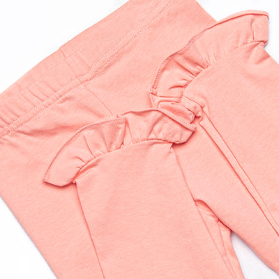 Autumn Breeze Beauty Ruffle Legging Set, Pink