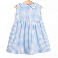 Apple Tart Trio Smocked Dress, Blue