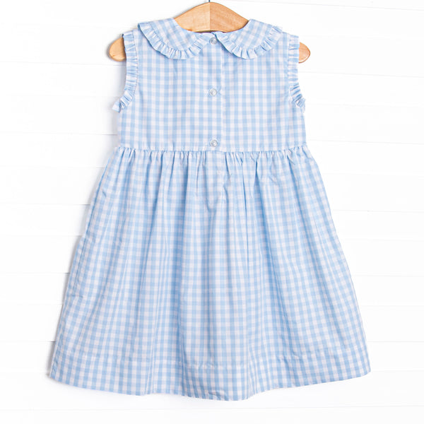 Apple Tart Trio Smocked Dress, Blue