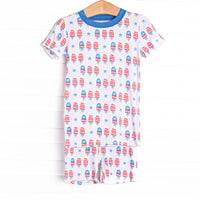 Taste of Freedom Bamboo Pajama Short Set, Blue