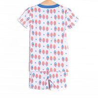 Taste of Freedom Bamboo Pajama Short Set, Blue