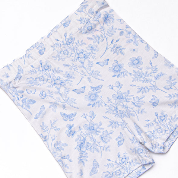 Timeless Toile Bamboo Pajama Short Set, Blue