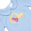 Scoop of Love Applique Bloomer Set, Blue
