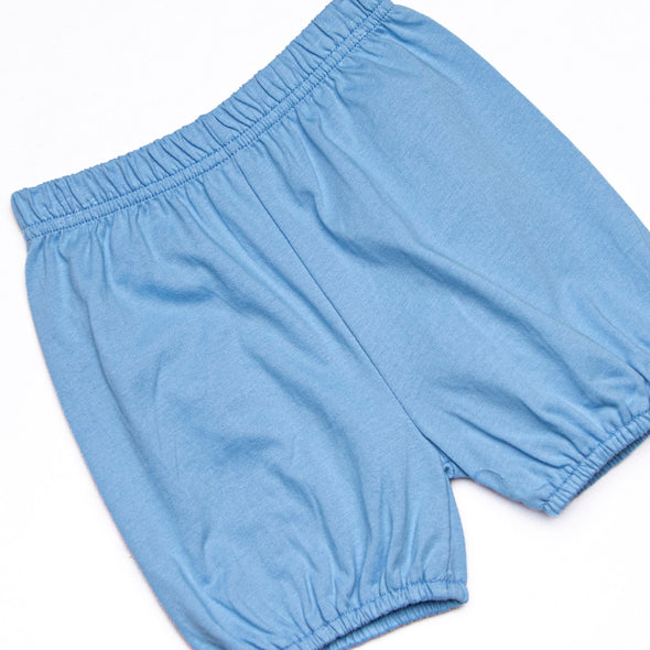 Scoop of Love Applique Bloomer Set, Blue