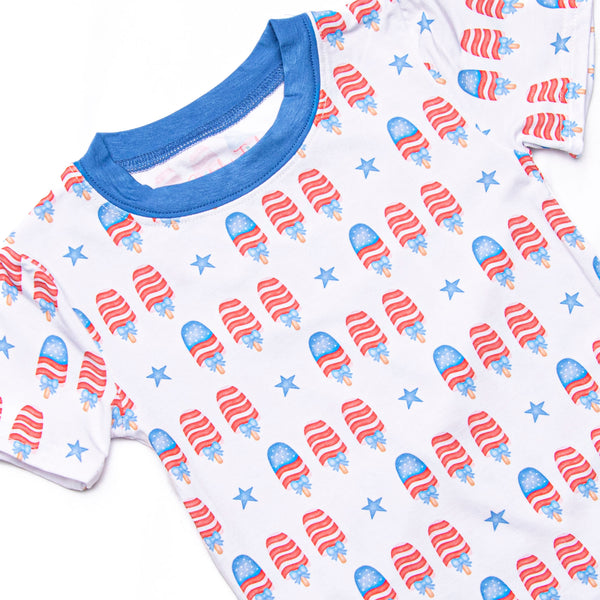 Taste of Freedom Bamboo Pajama Short Set, Blue