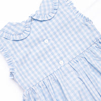 Apple Tart Trio Smocked Dress, Blue