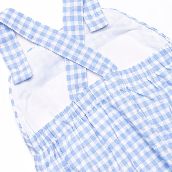 Sailing Into Summer Smocked Sunsuit, Blue