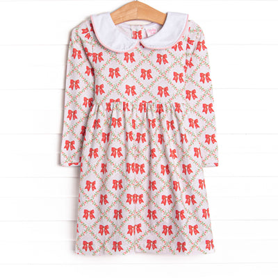Quaintly Quilted Dress, Pink