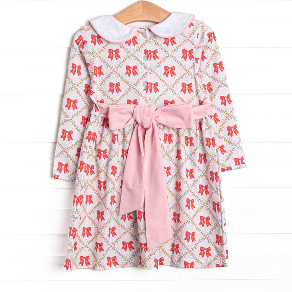 Quaintly Quilted Dress, Pink