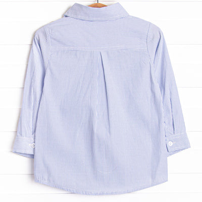 William Button-Up Shirt, Blue Stripe