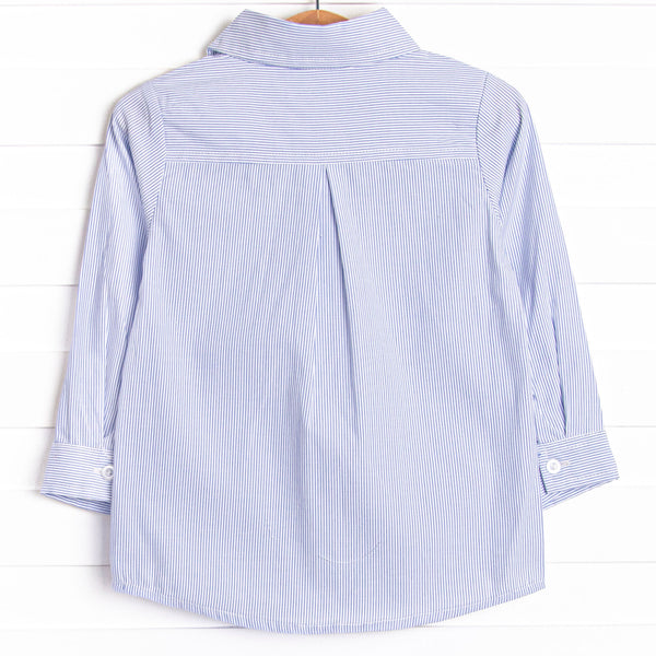 William Button-Up Shirt, Blue Stripe