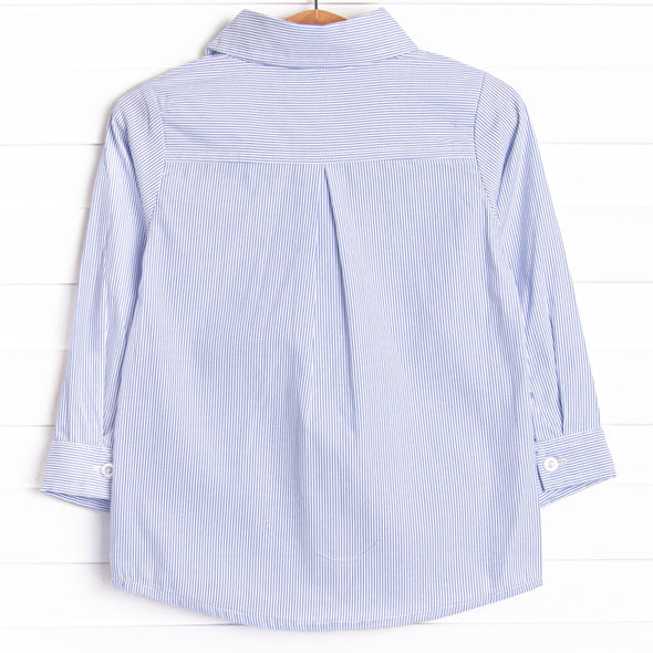 William Button-Up Shirt, Blue Stripe