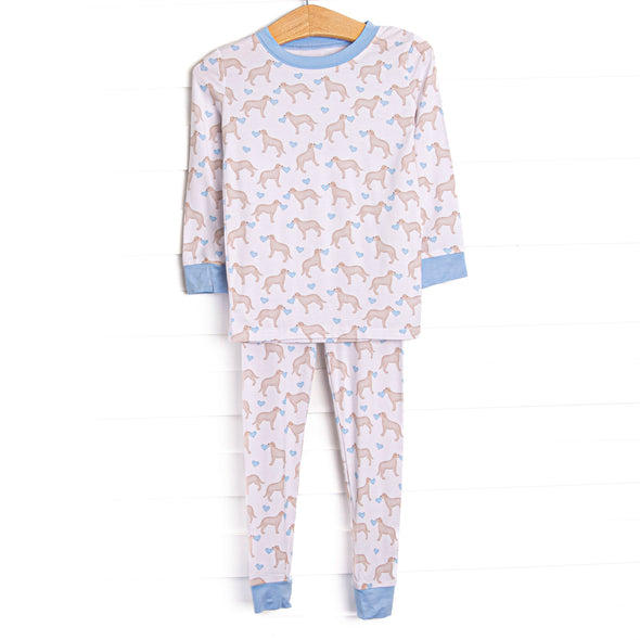 Labs with Love Bamboo Pajama Set, Blue