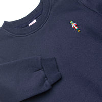 Sugar Plum Soldier Embroidered Sweatshirt, Navy