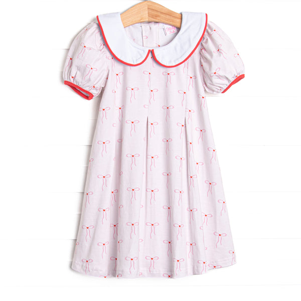 Be Mine Bow Dress, Red