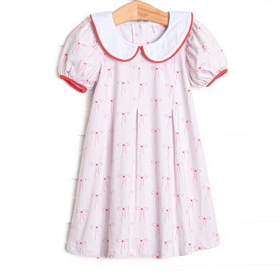 Be Mine Bow Dress, Red