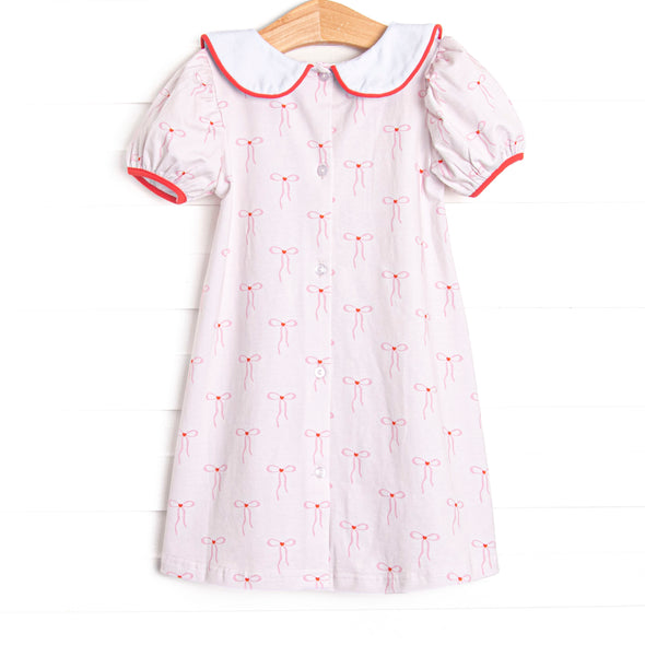 Be Mine Bow Dress, Red