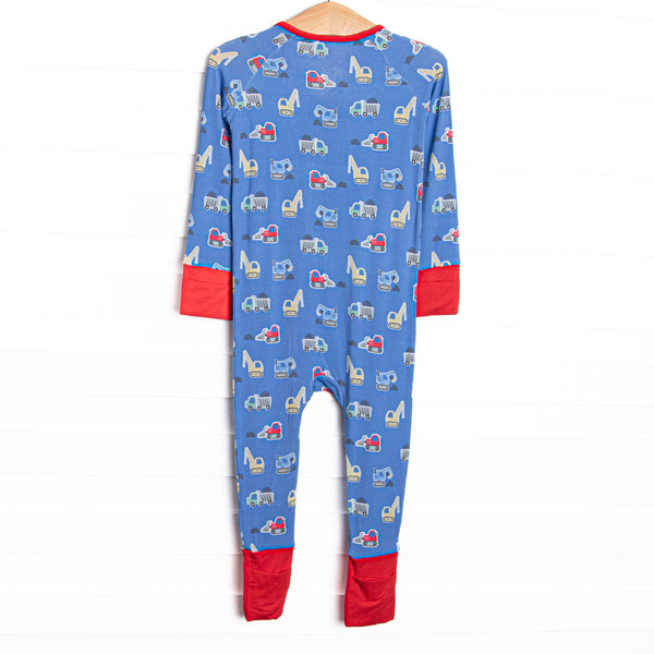 Blue Collar Builder Bamboo Zippy Pajama, Blue