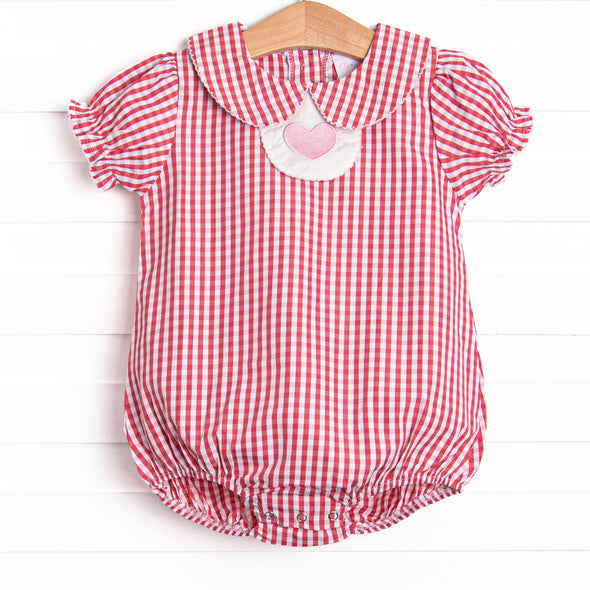 Forget Me Not Embroidered Bubble, Red