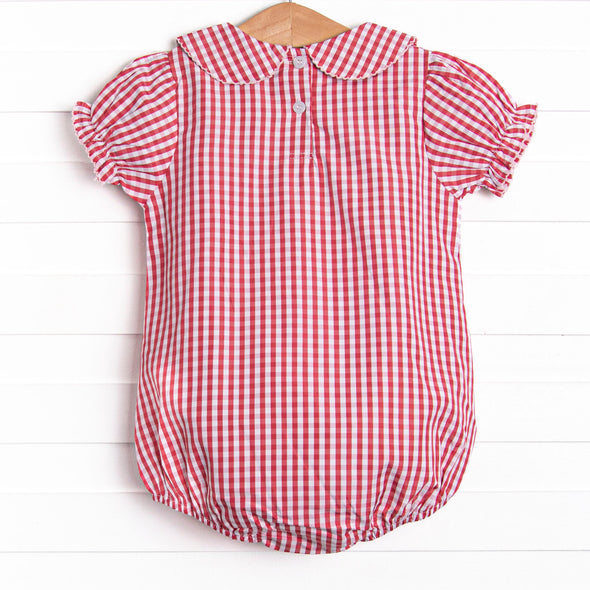 Forget Me Not Embroidered Bubble, Red