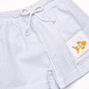 School of Fish Smocked Swim Trunks, Blue